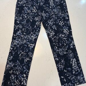 Counterparts Navy and White Floral Leggings